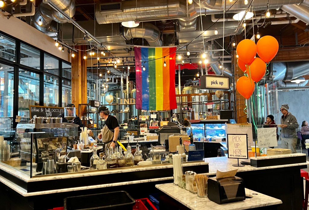 indi Chocolate Cafe and Factory in Pike Place Market, Seattle.