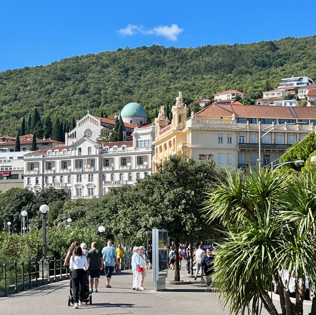 Opatija, Croati's promenade in September 2022.