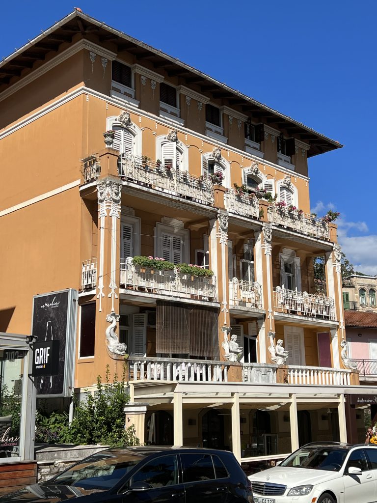 An old Habsburg era house on the main street of Ulica Marsala Tita in Opatija.