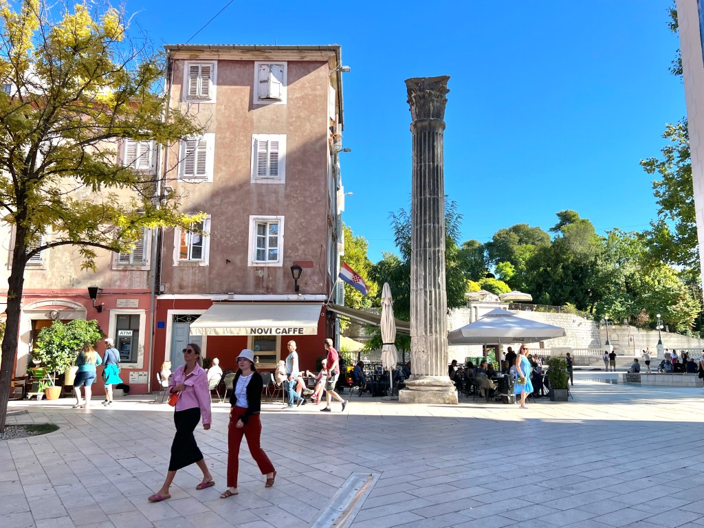 Peter Zoranić Square in Zadar, Croatia.