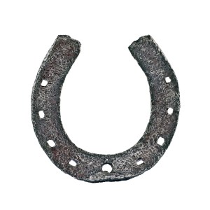 Horseshoe recovered from World War I. Various armies confiscated many horses for battlefield service and slaughtered others. The Lipizzaners of Lipica, Vienna, Poland and Czechoslavakia were endangered.